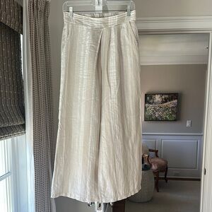 Linen Wide Leg Pants by Milio-Milano
